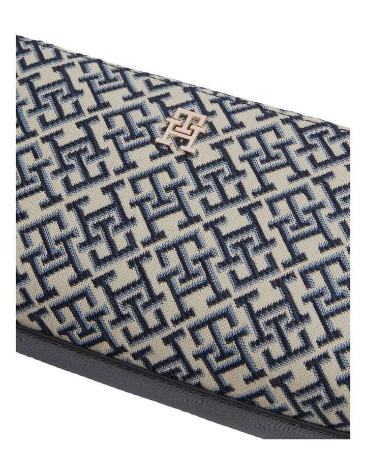 TH Monogram Jacquard Crossbody Camera Bag in Navy Monogram image 3