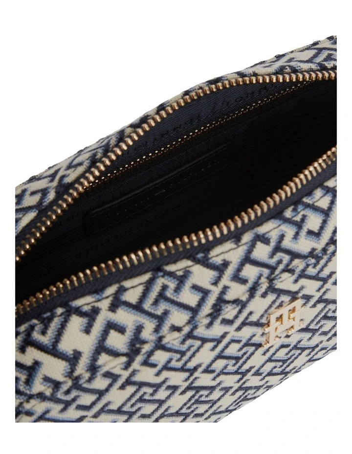 TH Monogram Jacquard Crossbody Camera Bag in Navy Monogram image 4