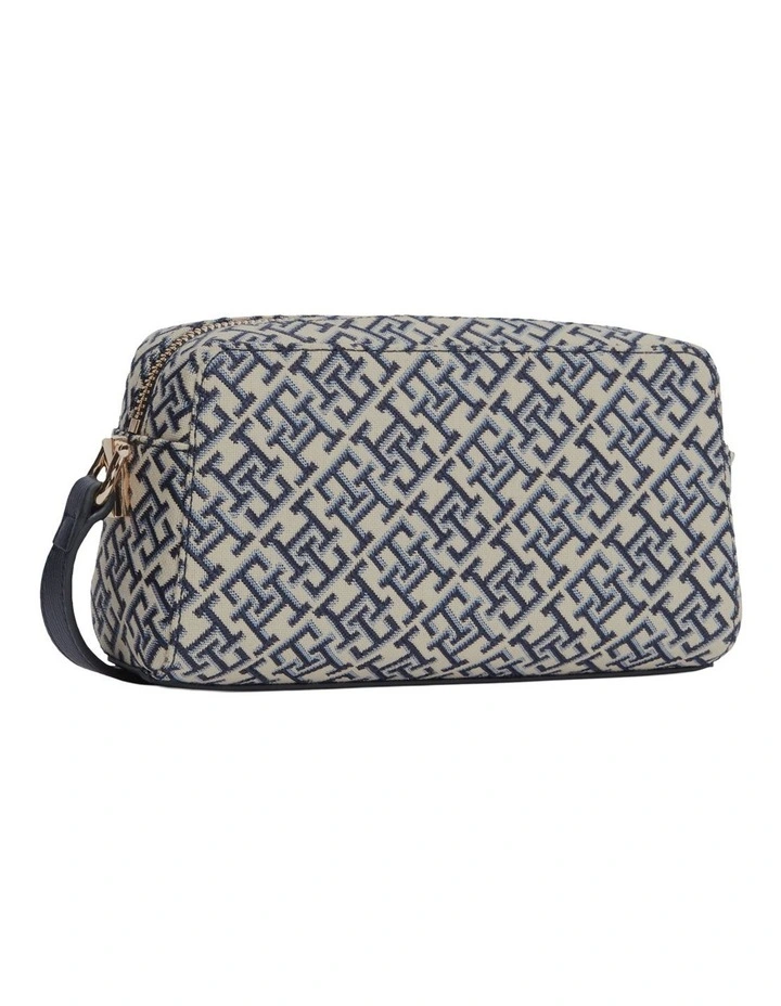 TH Monogram Jacquard Crossbody Camera Bag in Navy Monogram image 5