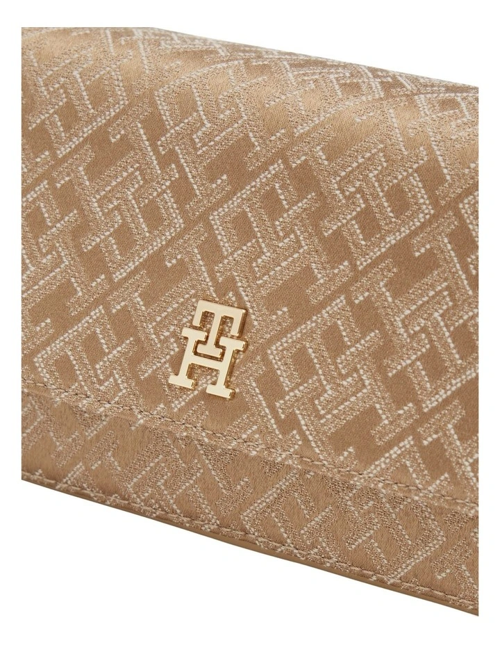 Jacquard Crossbody Bag in Brown image 2