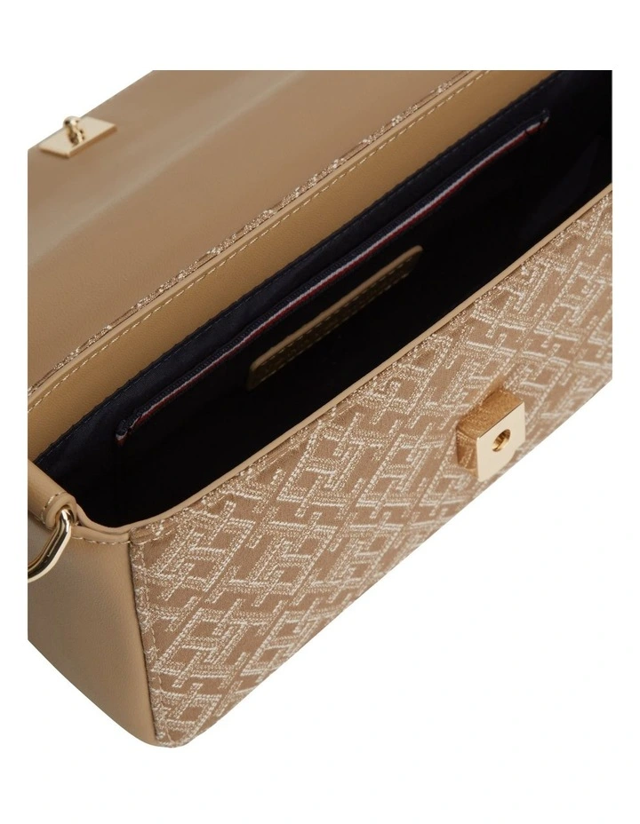 Jacquard Crossbody Bag in Brown image 3