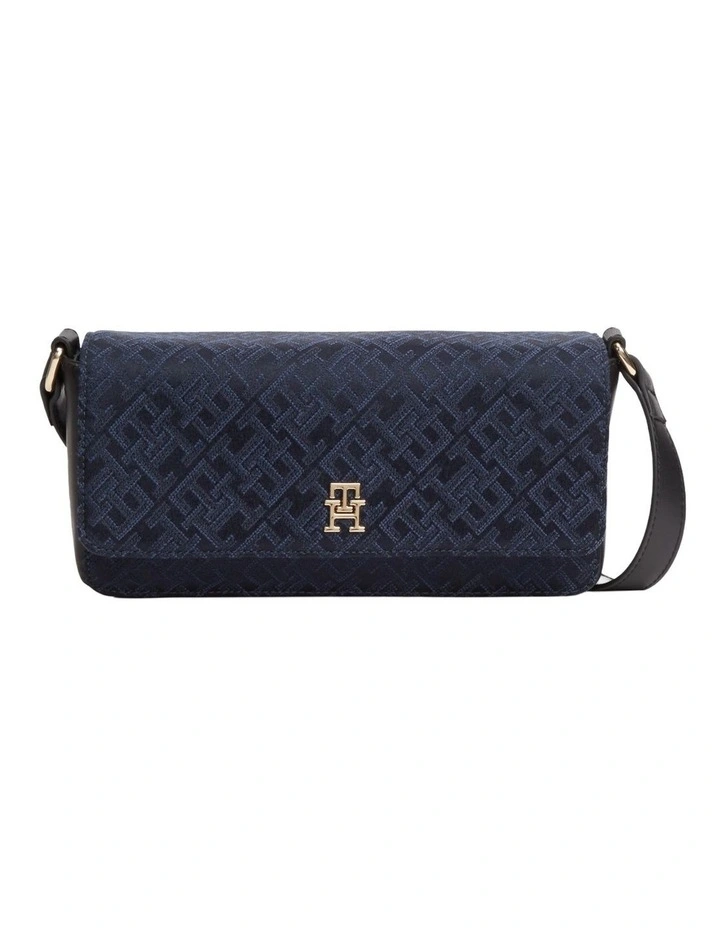 Jacquard Crossbody Bag in Blue image 1