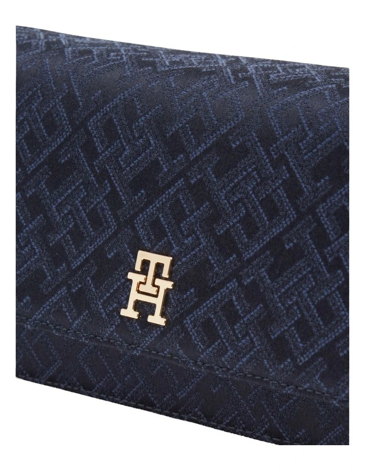 Jacquard Crossbody Bag in Blue image 3