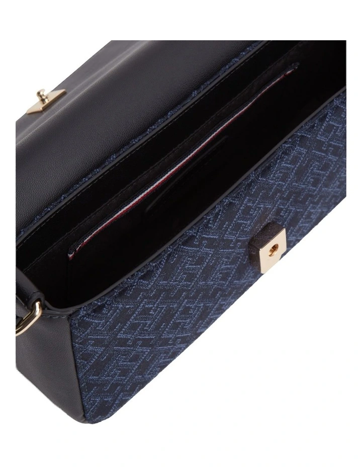 Jacquard Crossbody Bag in Blue image 4
