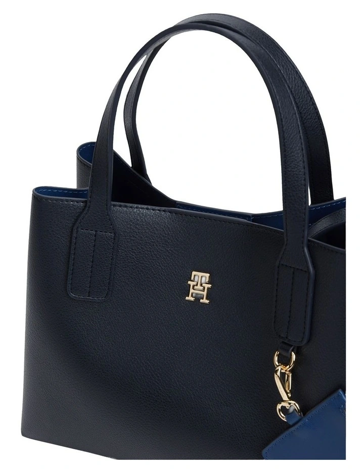 Icon Mini Satchel Bag in Space Blue image 4