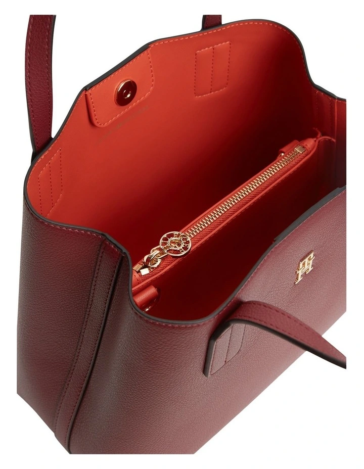 Icon Mini Satchel Bag in Red image 4
