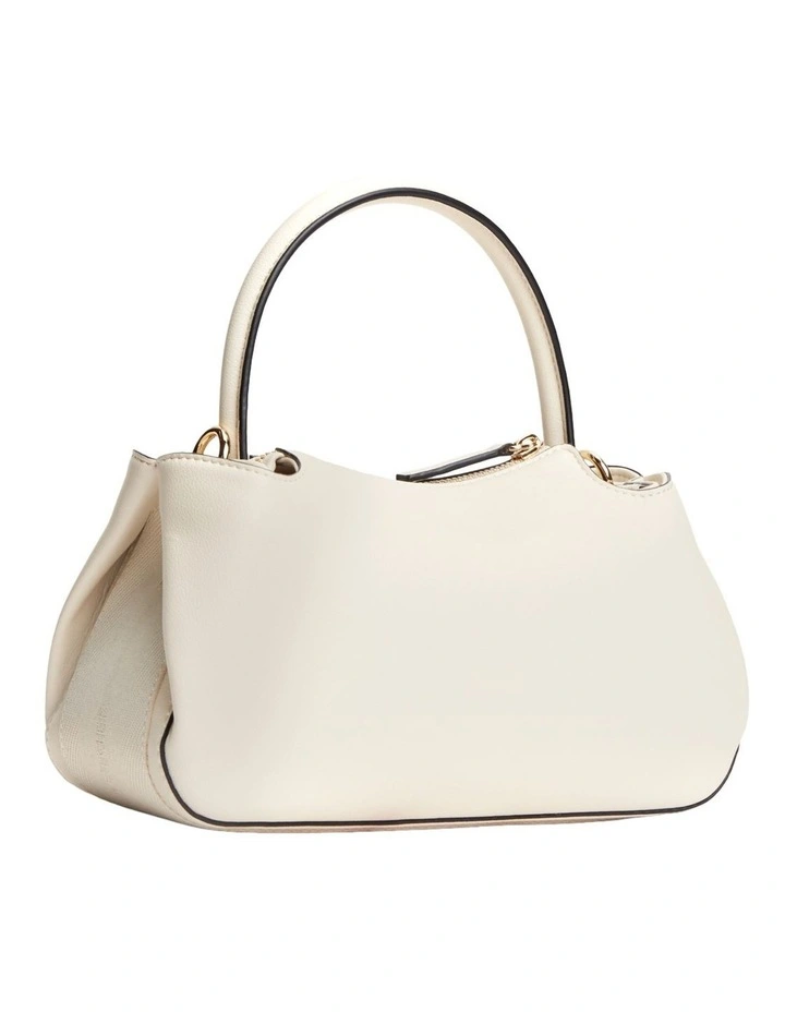 TH Monogram Repeat Logo Satchel in Cream image 4