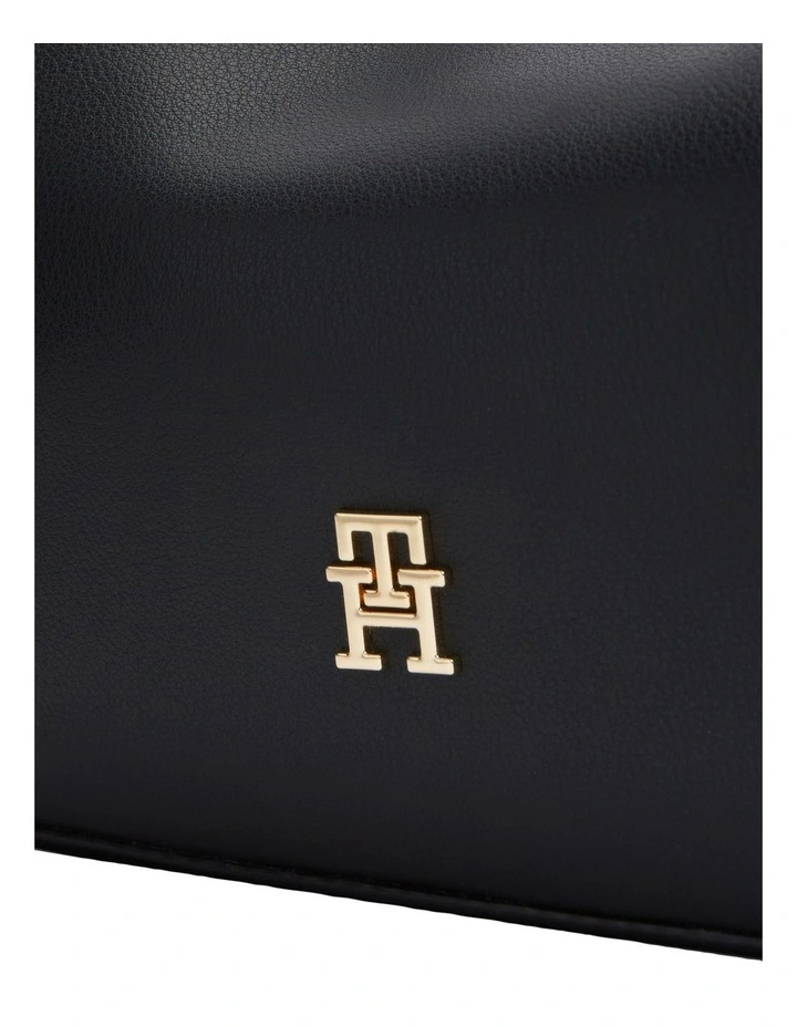 TH Monogram Repeat Logo Satchel in Black image 3