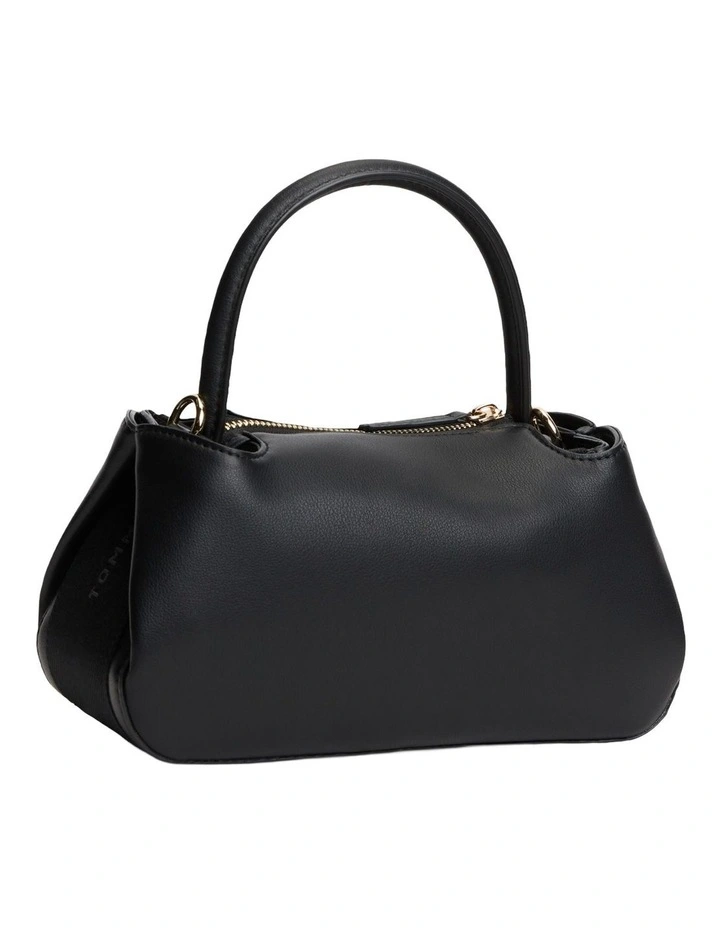 TH Monogram Repeat Logo Satchel in Black image 5