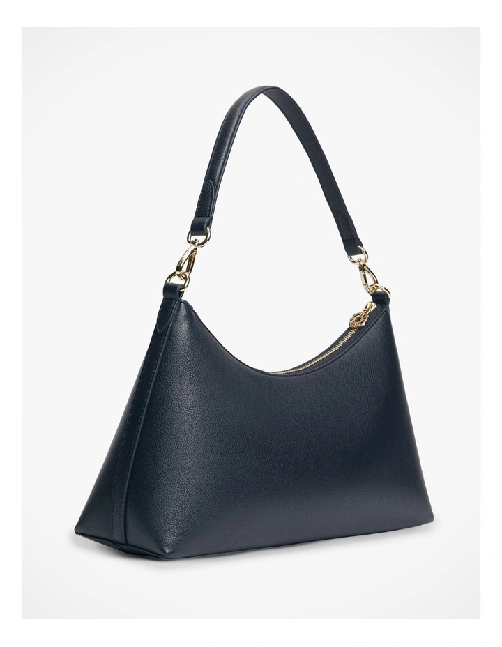 Hilfiger Icon Pebble Grain Shoulder Bag in Navy image 4