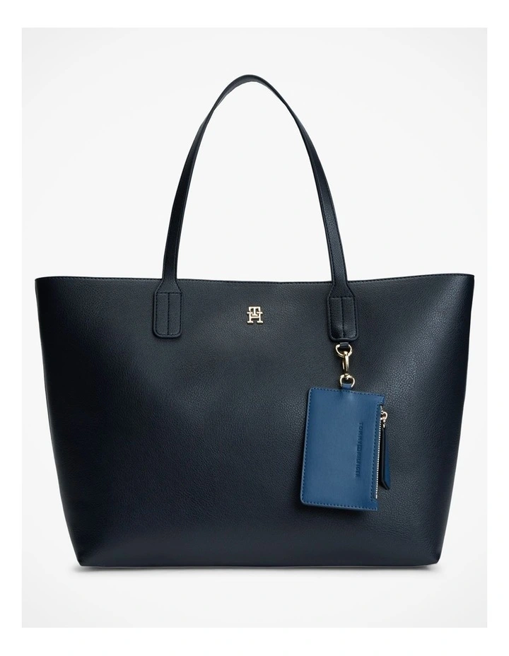 Hilfiger Icon TH Monogram Tote Bag in Navy image 1