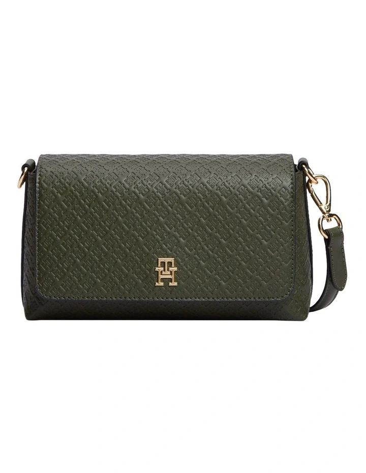 Hilfiger Icon Convertible Crossbody Bag in Green image 1