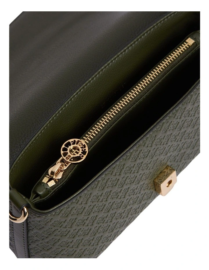Hilfiger Icon Convertible Crossbody Bag in Green image 3
