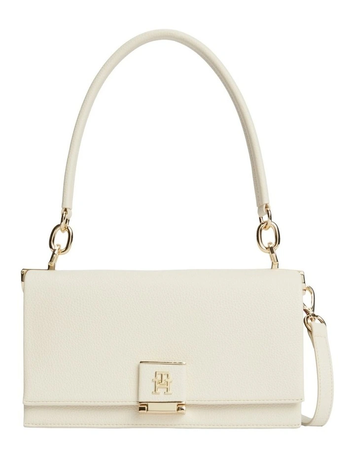 Global Stripe TH Monogram Crossbody Bag in Cream image 1