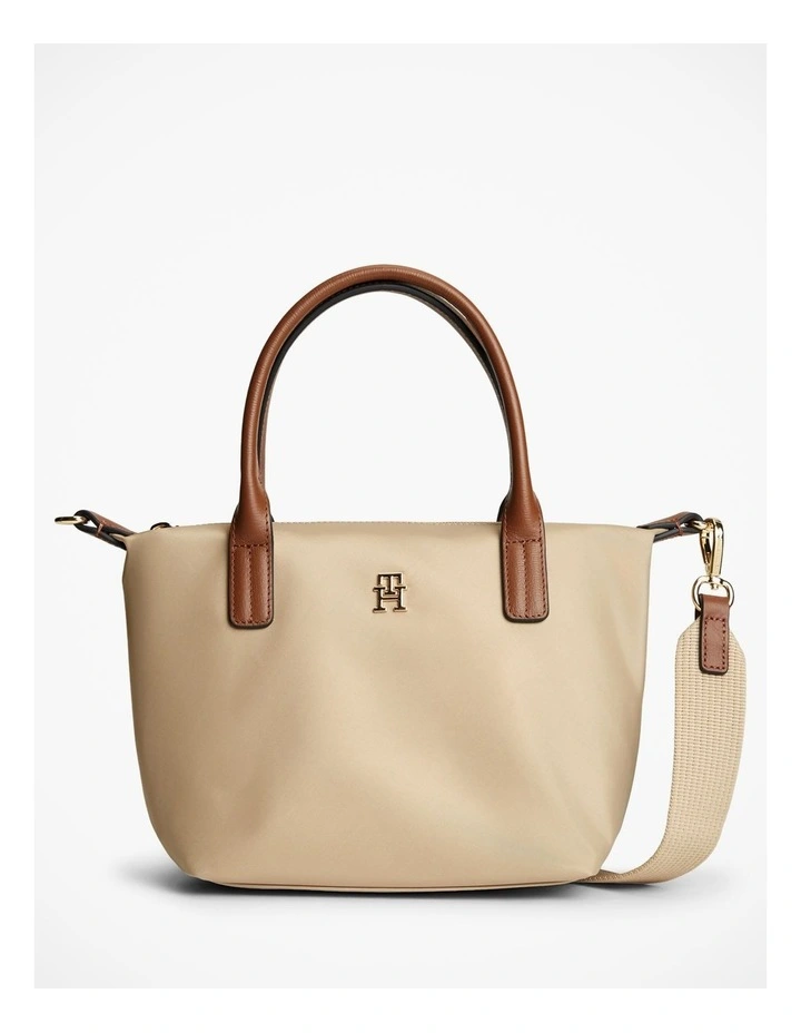 Popette Crossbody Tote Bag in Beige image 1