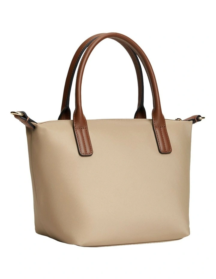 Popette Crossbody Tote Bag in Beige image 4