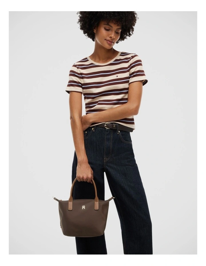 Popette Crossbody Tote Bag in Brown image 2