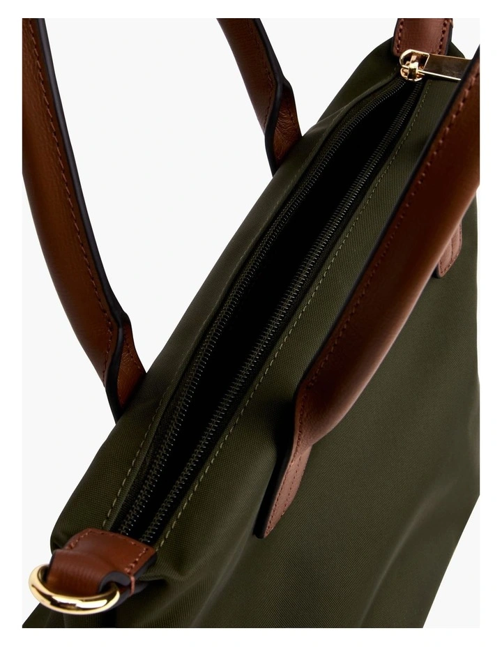 Popette Crossbody Tote Bag in Green image 4
