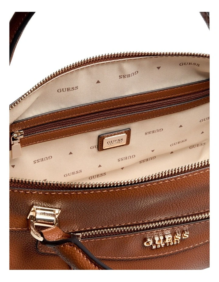Antonia Small Satchel Bag in Cognac image 2