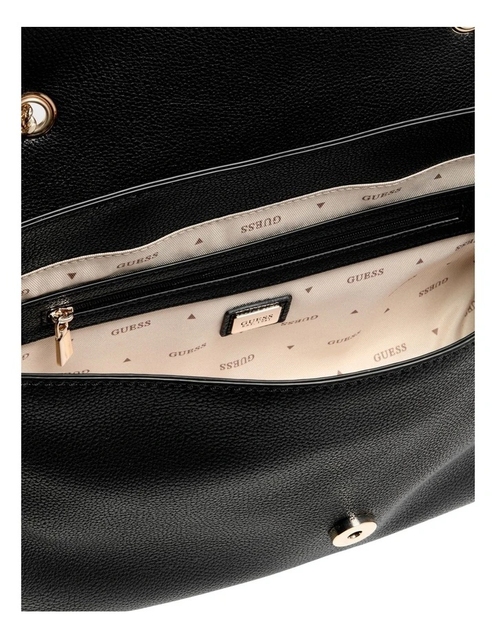 Antonia Convertible Crossbody Flap Bag in Black image 2