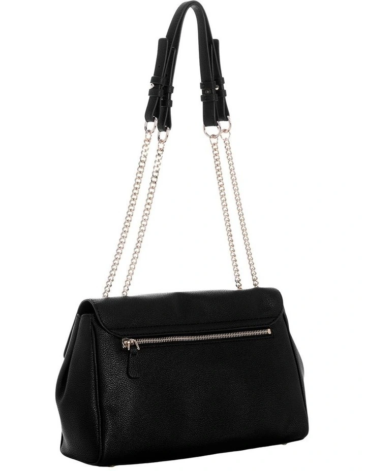Antonia Convertible Crossbody Flap Bag in Black image 3