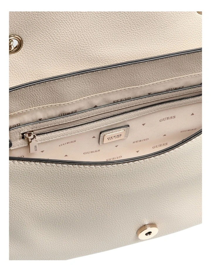 Antonia Convertible Crossbody Flap Bag in Bone image 2