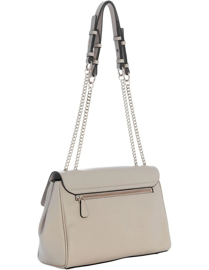 Antonia Convertible Crossbody Flap Bag in Bone image 3