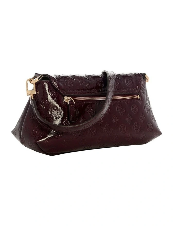 Carmella Crossbody Flap Bag in Burgundy Logo image 3
