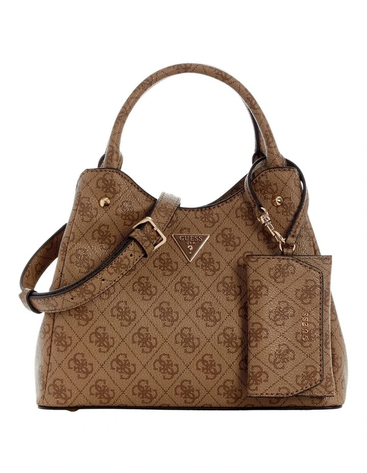 Lorella Logo Small Girlfriend Tote Bag in Latte Logo image 1