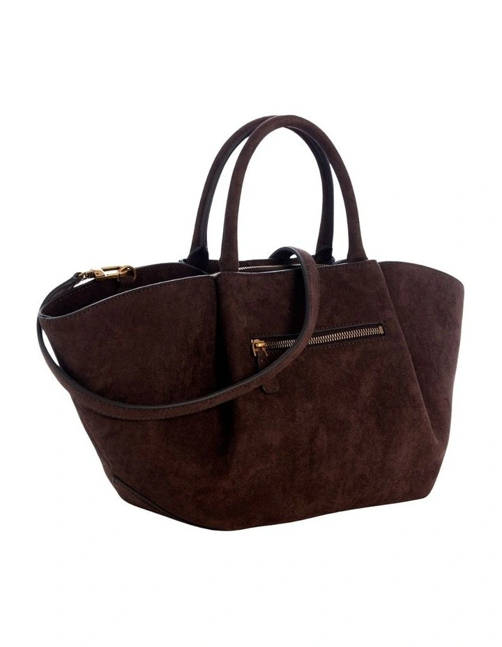 Allegra Girlfriend Satchel Bag in Espresso image 3