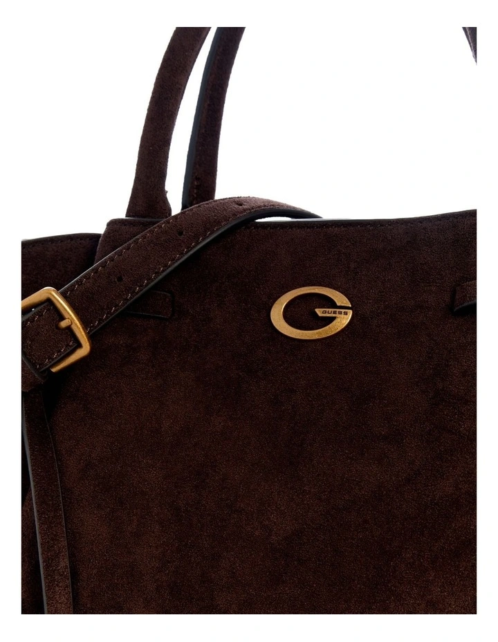 Allegra Girlfriend Satchel Bag in Espresso image 4