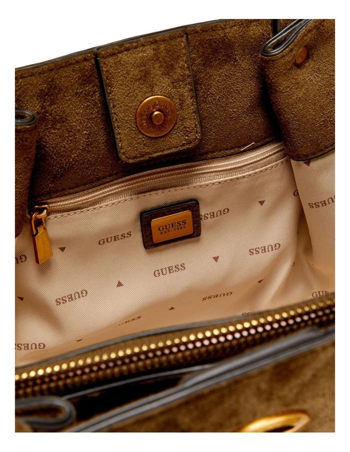 Allegra Girlfriend Satchel Bag in Olive image 2