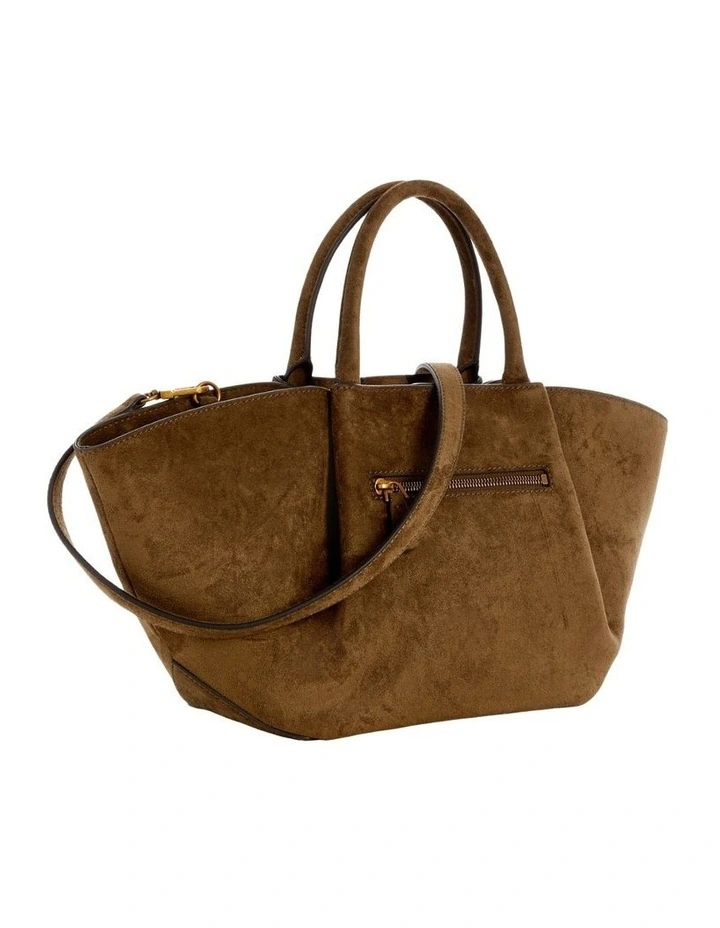 Allegra Girlfriend Satchel Bag in Olive image 3