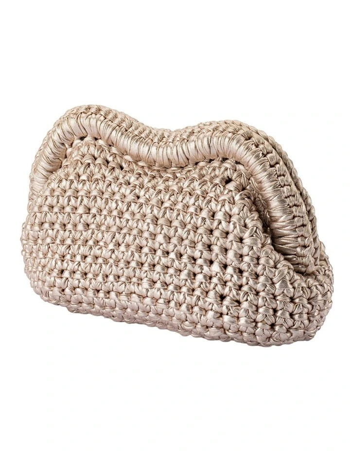 Taylor Clutch Bag in Gold image 3