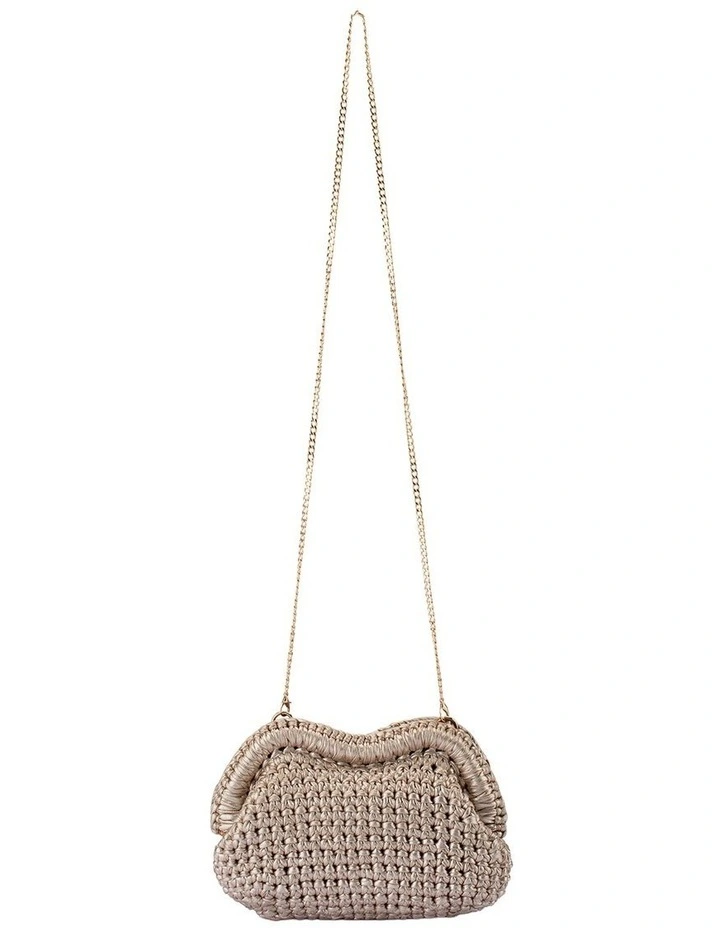 Taylor Clutch Bag in Gold image 4