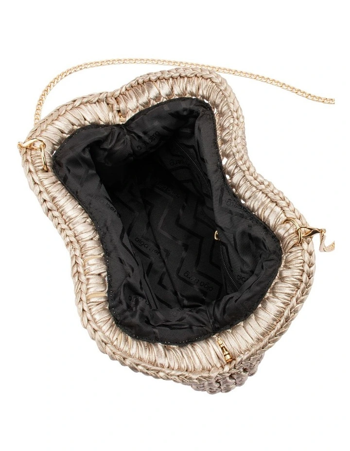 Taylor Clutch Bag in Gold image 6