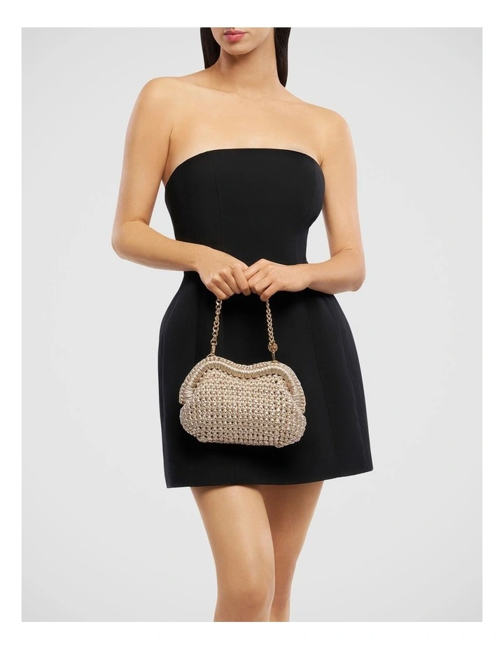 Taylor Clutch Bag in Gold image 7