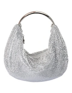 Pixie Clutch Bag in Silver
