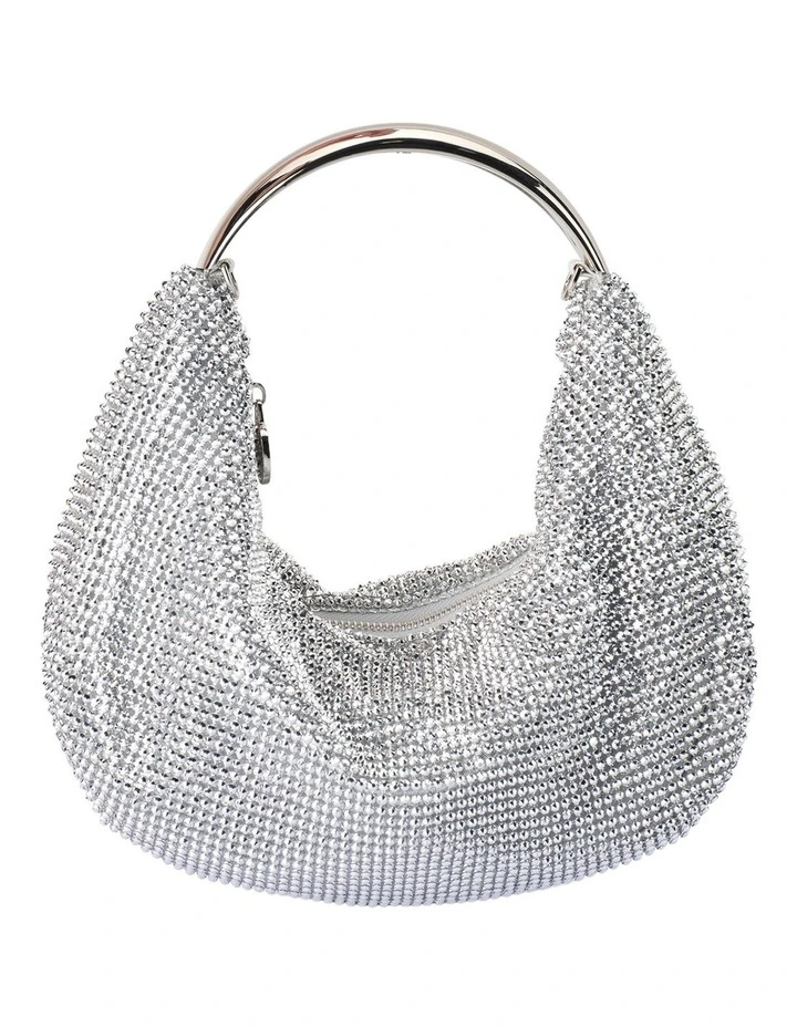 Pixie Clutch Bag in Silver image 1