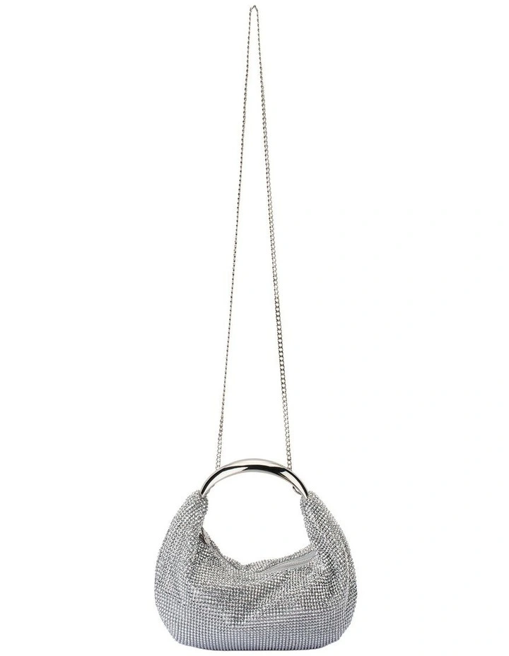 Pixie Clutch Bag in Silver image 4