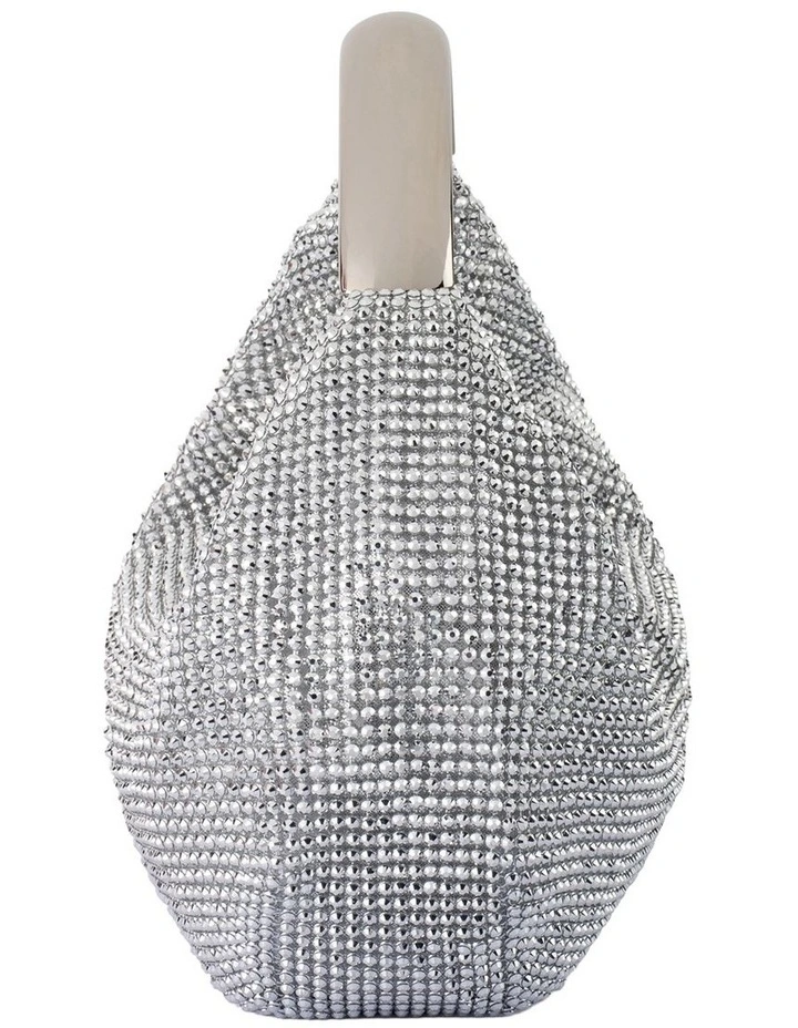Pixie Clutch Bag in Silver image 6