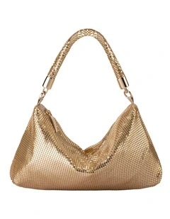 Marilla Clutch Bag in Light Gold