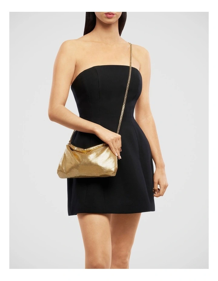 Marilla Clutch Bag in Light Gold image 2