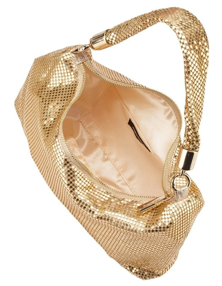 Marilla Clutch Bag in Light Gold image 5