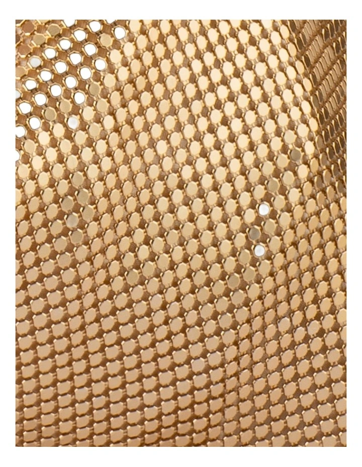 Marilla Clutch Bag in Light Gold image 6