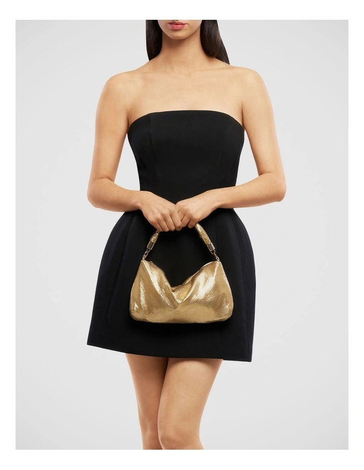 Marilla Clutch Bag in Light Gold image 7