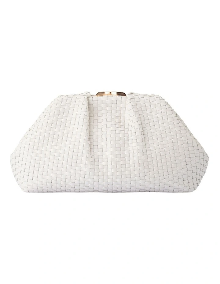 Martinique Clutch Bag in White image 1