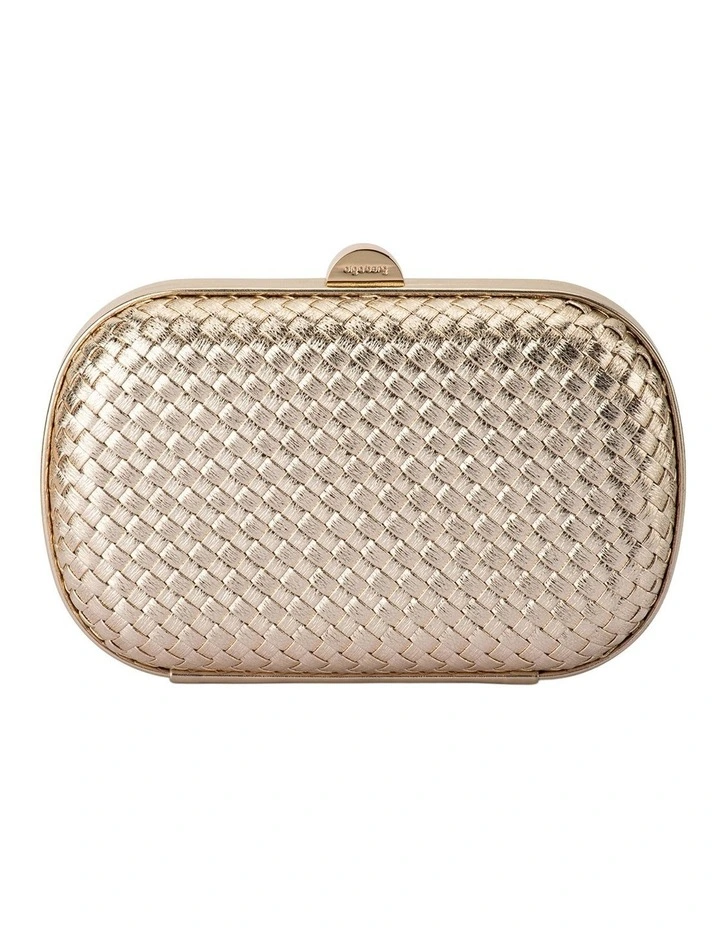 Ella Clutch Bag in Gold image 1
