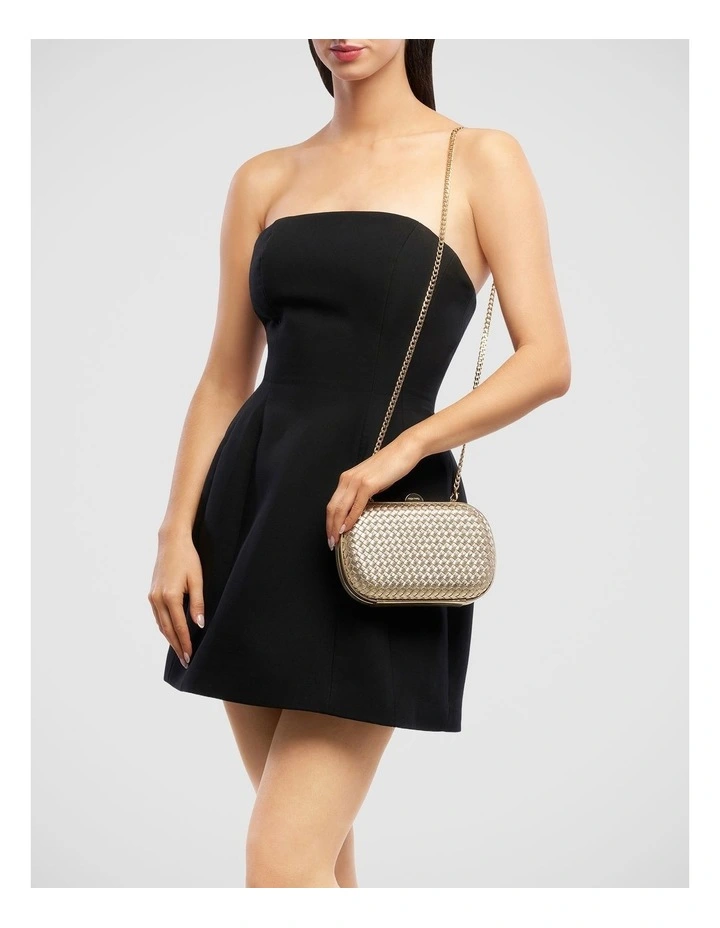 Ella Clutch Bag in Gold image 2