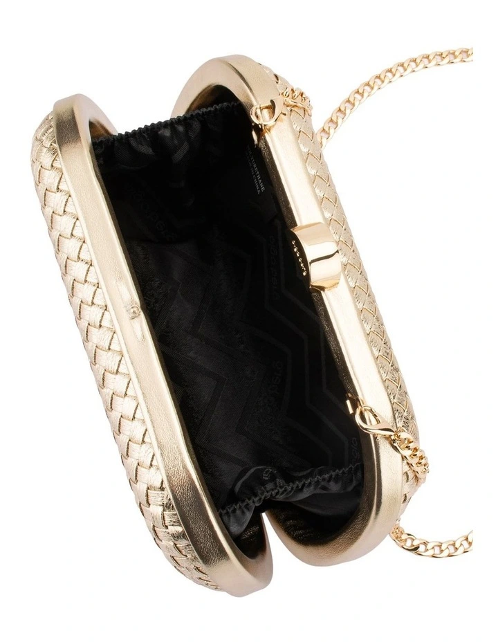 Ella Clutch Bag in Gold image 5